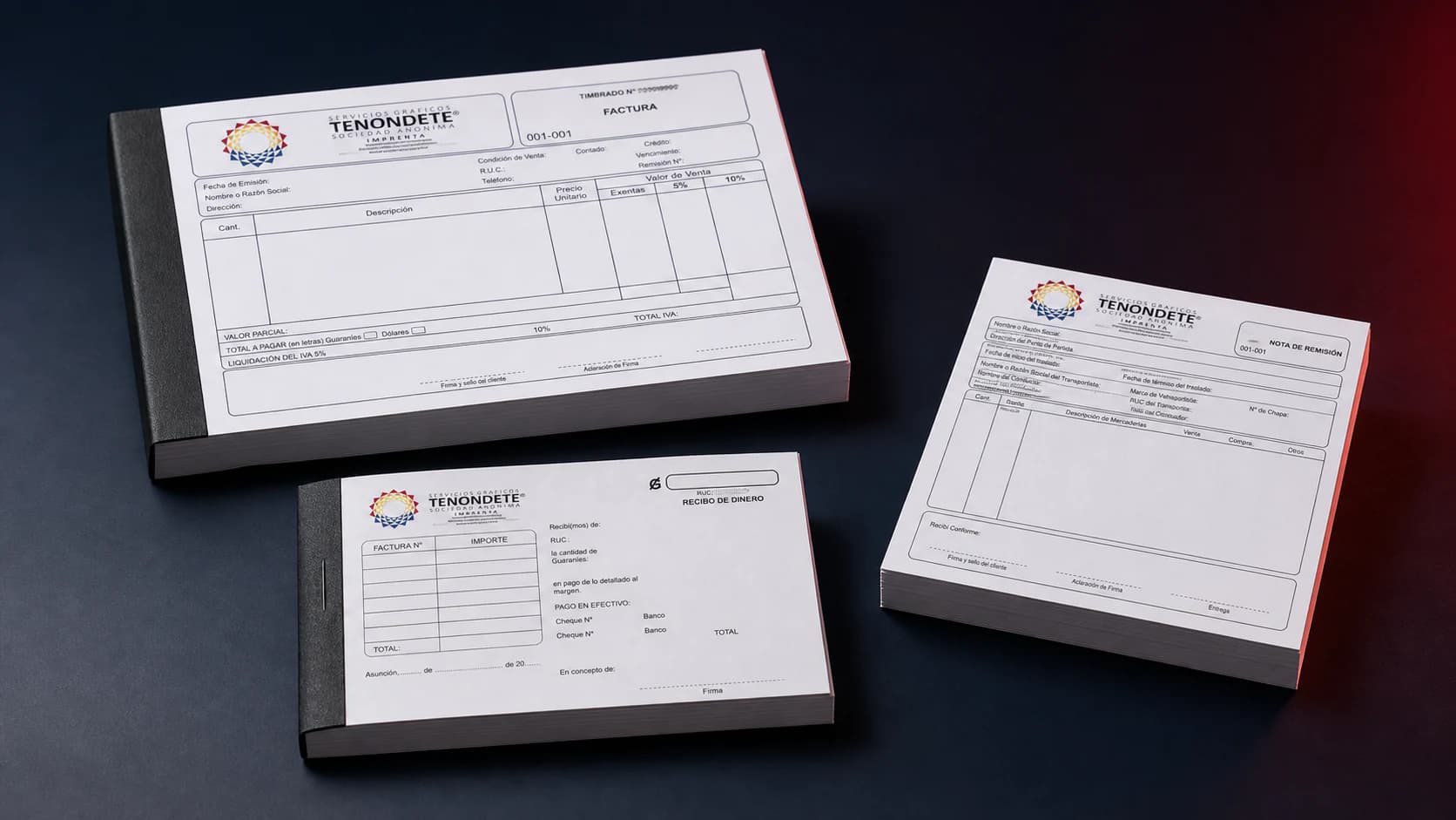 Comprobantes internos de Tenondete
